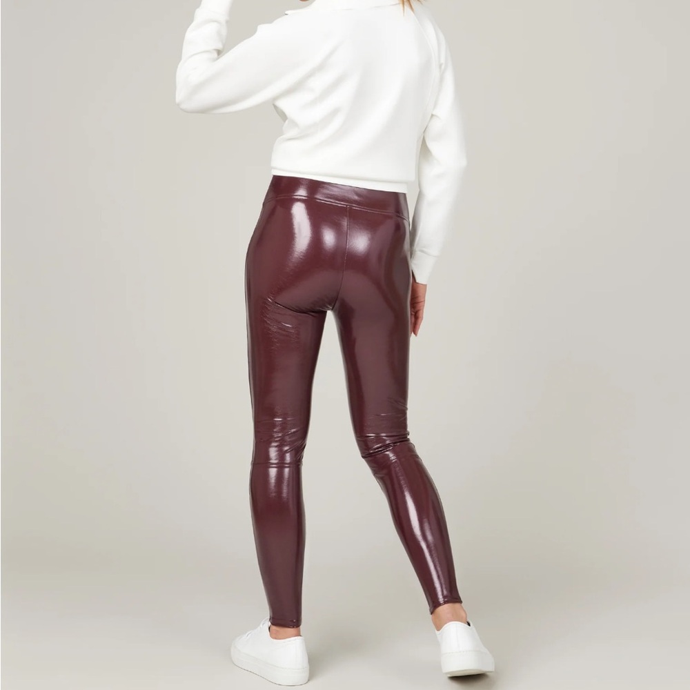 NEVER WORN Spanx Patent Leather Leggings
